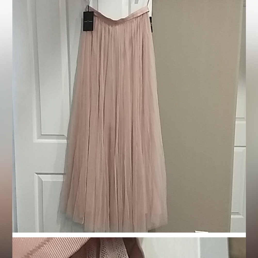 NWT Needle & Thread full length tulle skirt